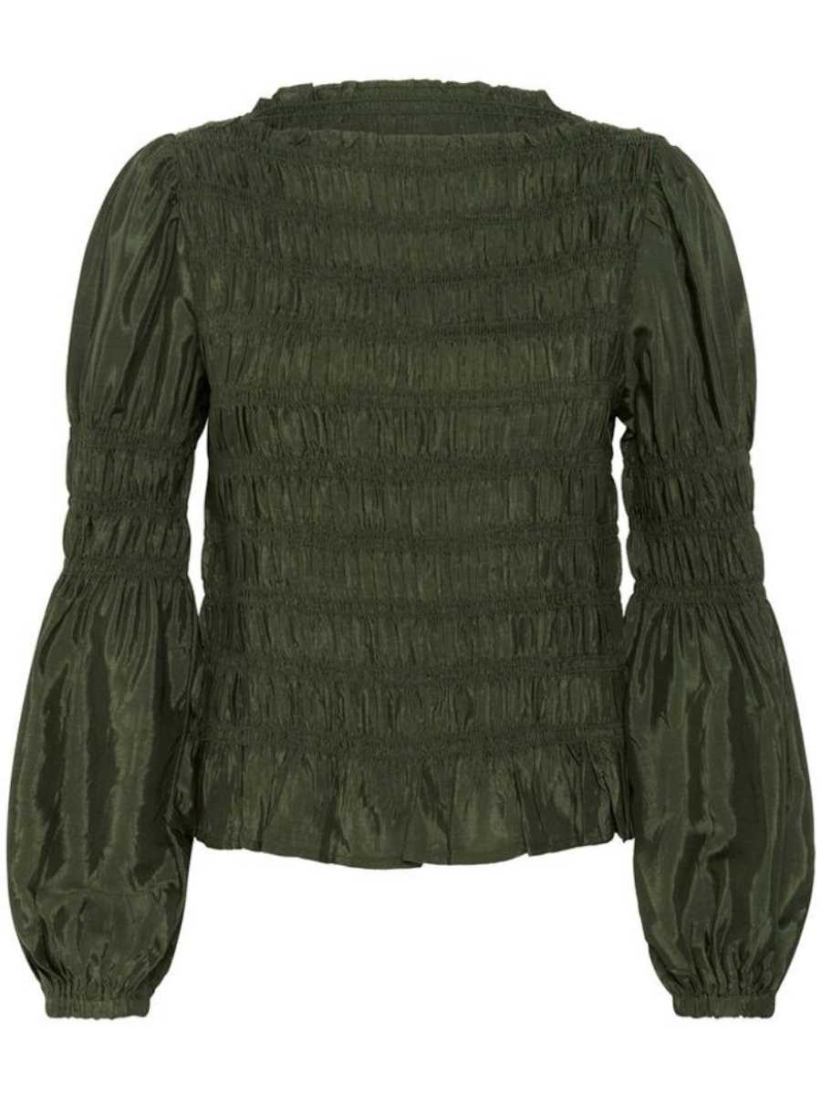 Cream Henva pusero, Rifle green