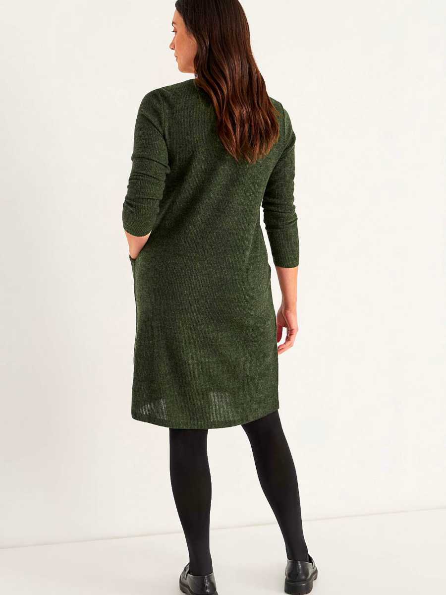 Tunikamekko V-kaulus, vihreä