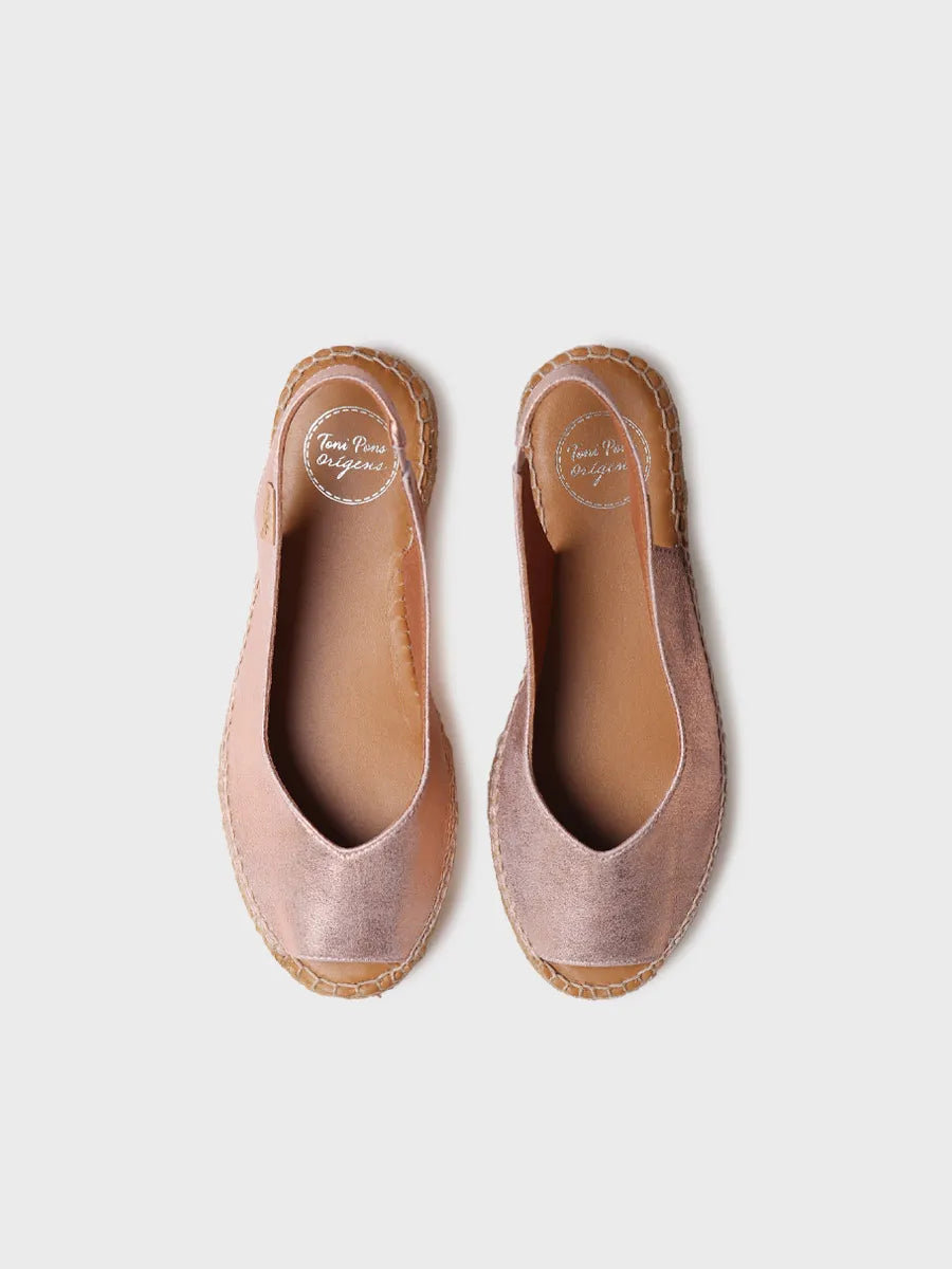 Toni Pons ERICA-AS nahkaiset espadrillot, Nude