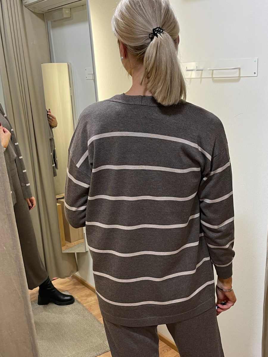 Jensen neuletakki, Raita eri värejä