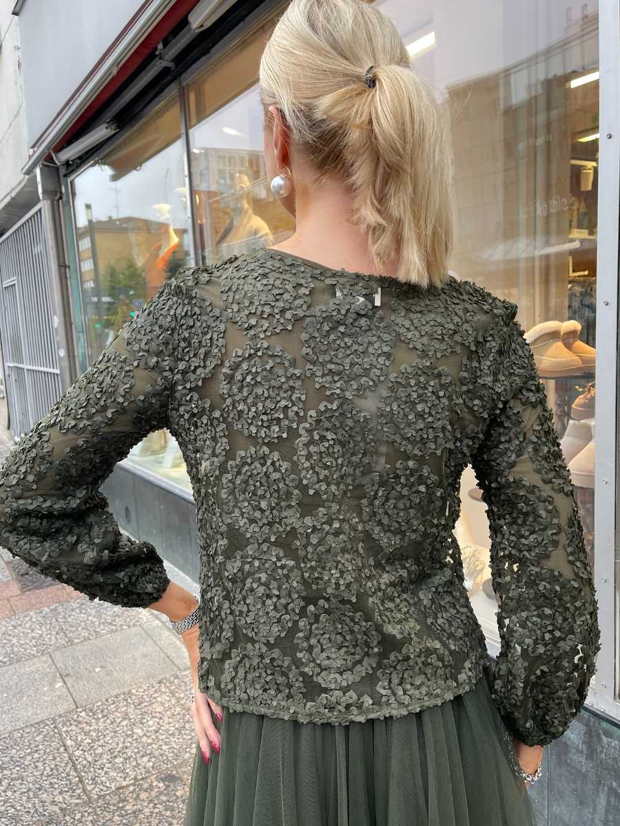 Ruusutarha pusero Khakinvihreä, Ruskea & Burgundy