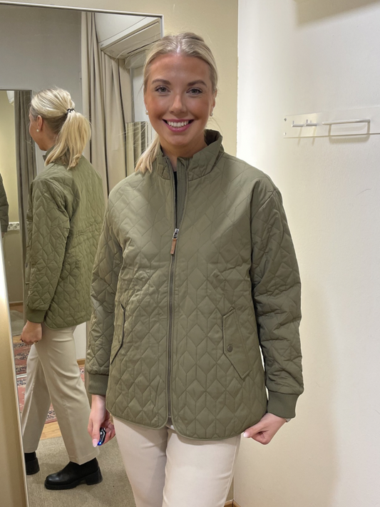 KA Leila tikkitakki, vihreä ja vaalea