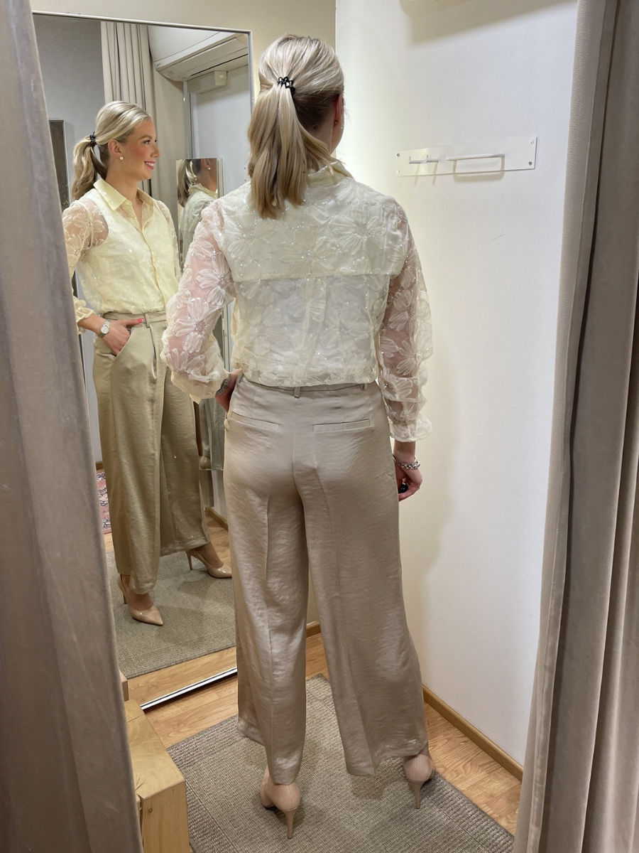 Kaffe Rory housut, Feather Gray