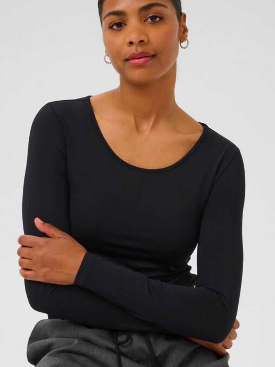 KA Arina pitkähihainen pusero, musta