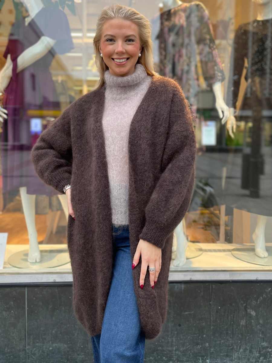 Armi pitkä mohairneuletakki, eri värejä