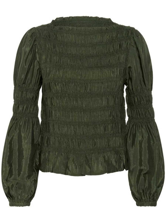 Cream Henva pusero, Rifle green