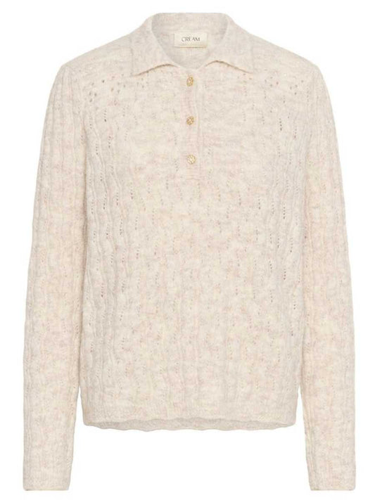 Cream Junah pullover neulepusero, Oat melange