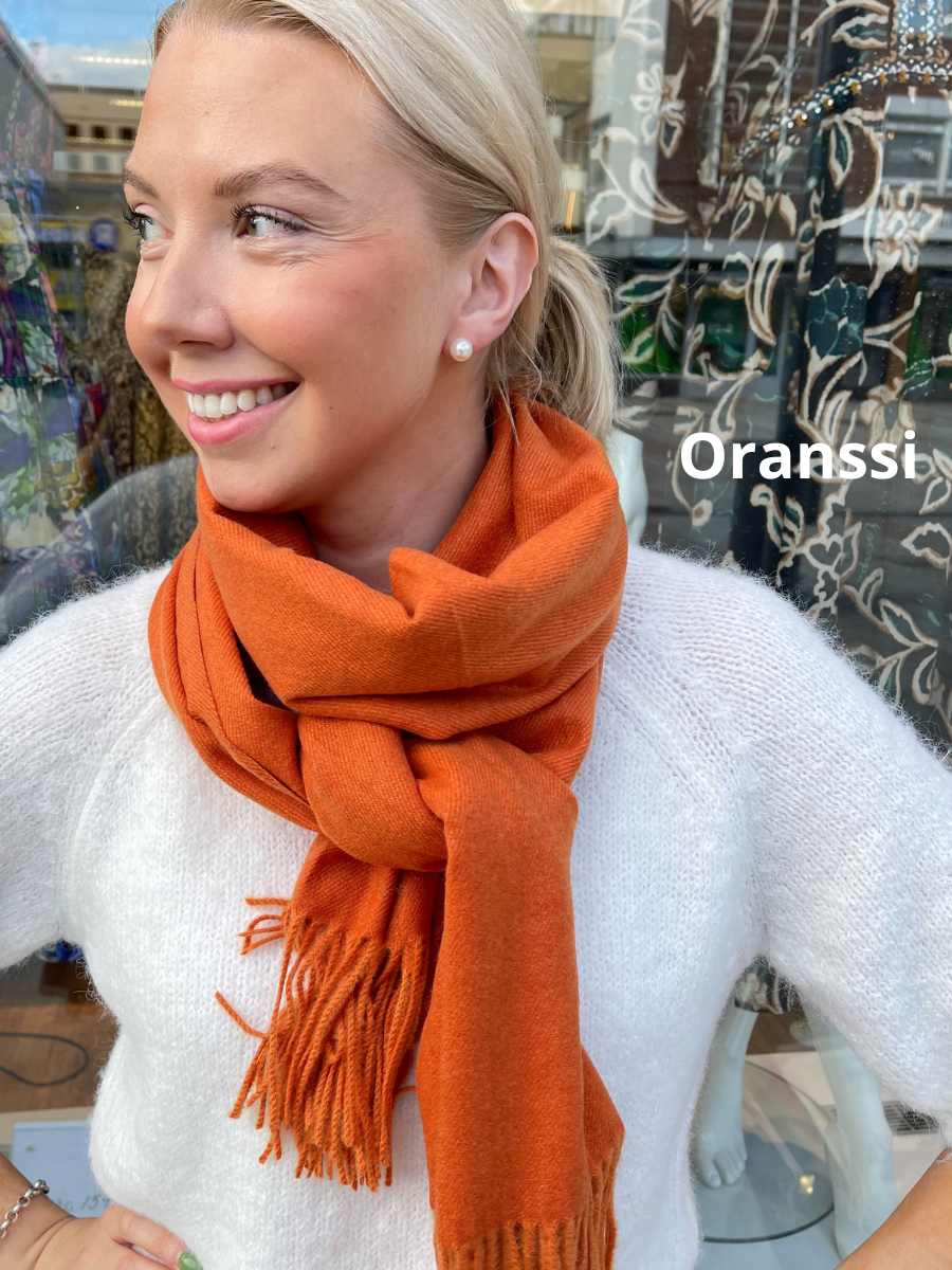 Cashmerehuivi, eri värejä