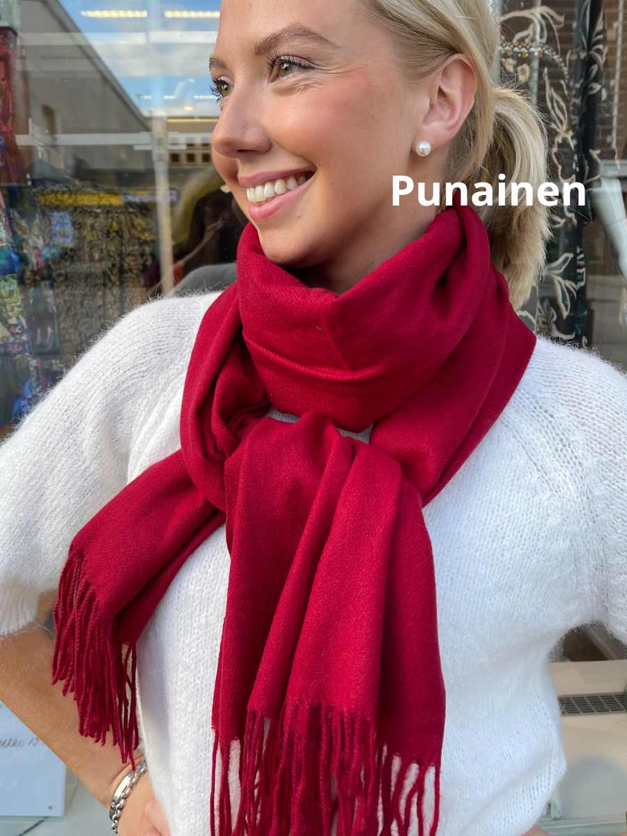 Cashmerehuivi, eri värejä