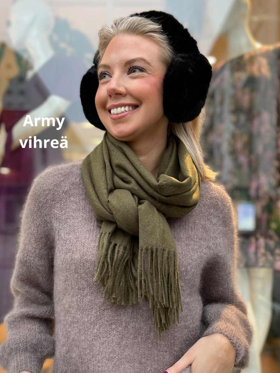 Cashmerehuivi, eri värejä