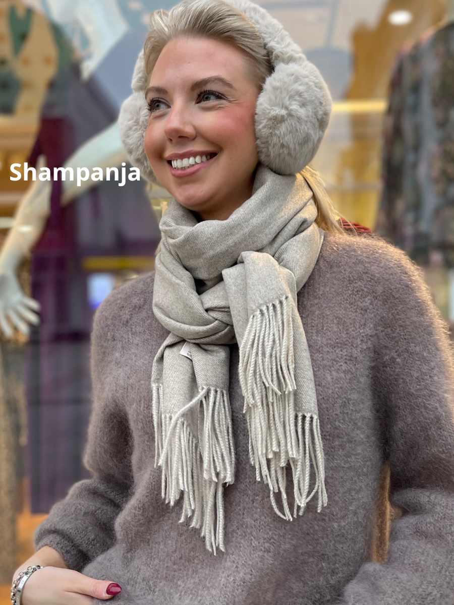 Cashmerehuivi, eri värejä