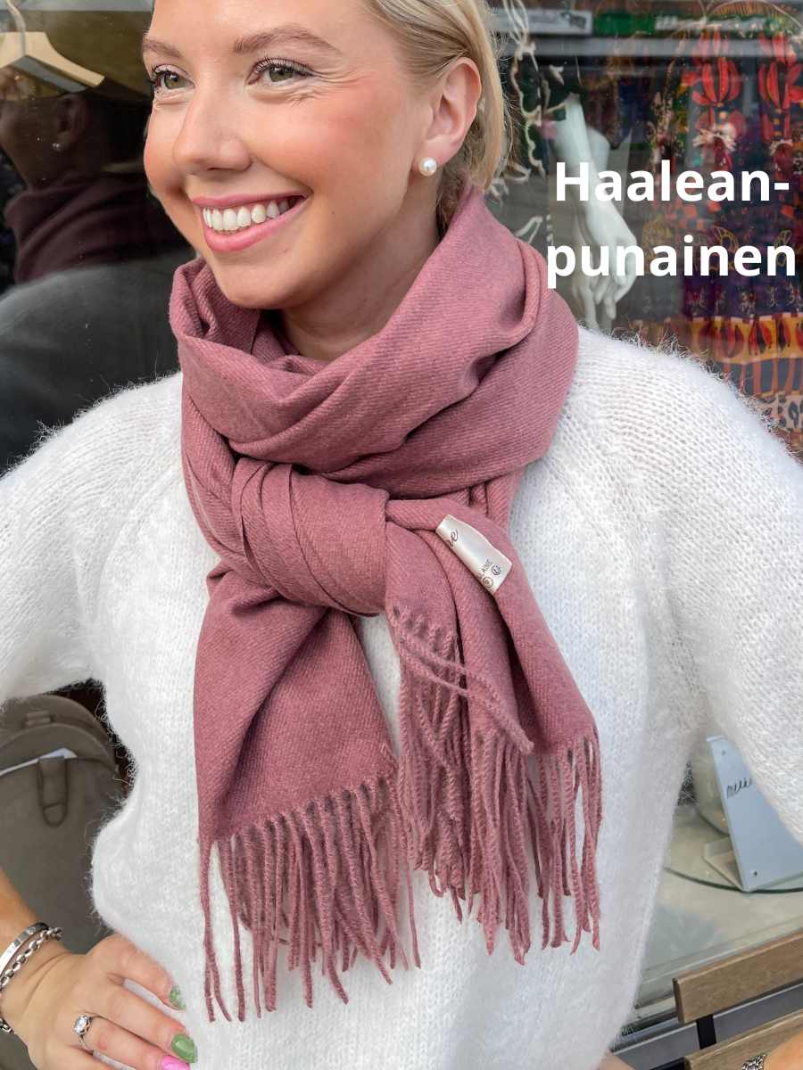 Cashmerehuivi, eri värejä