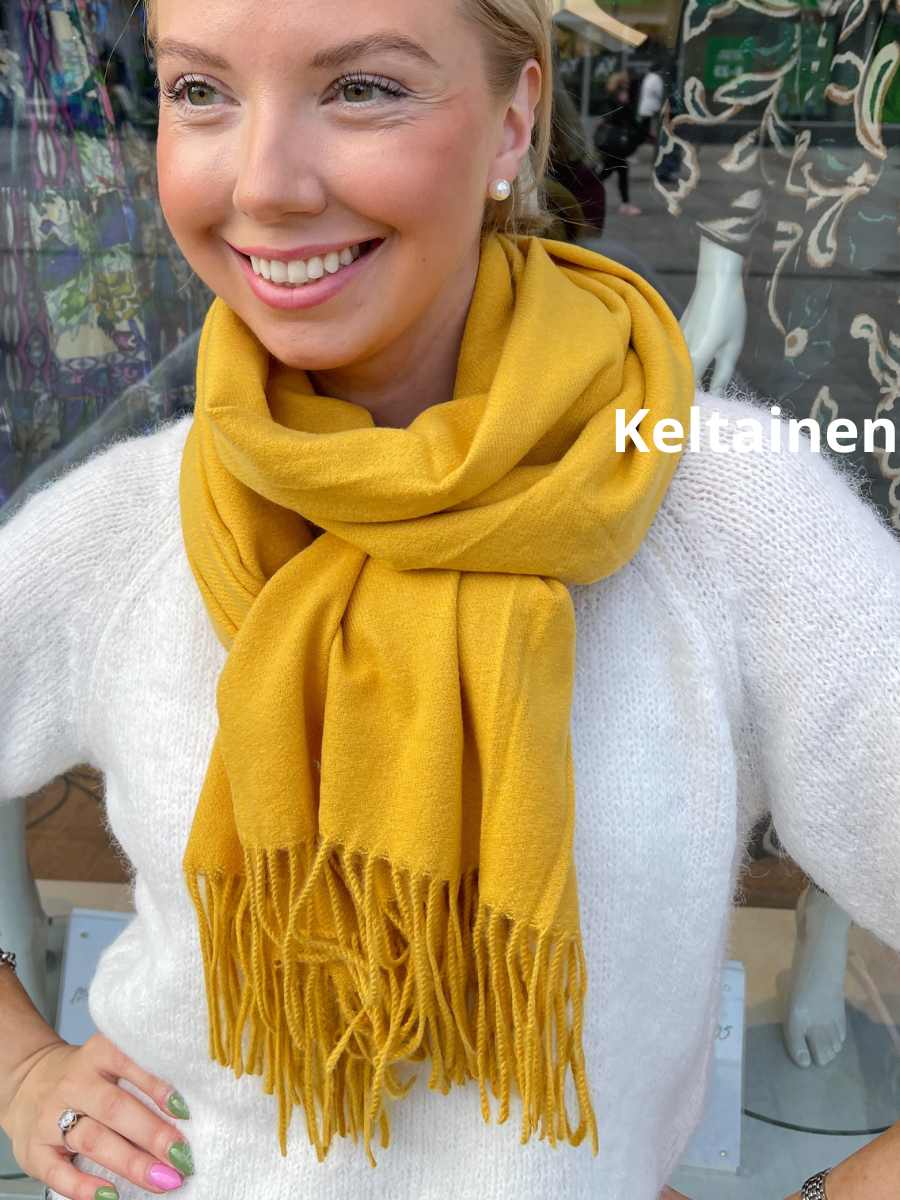 Cashmerehuivi, eri värejä