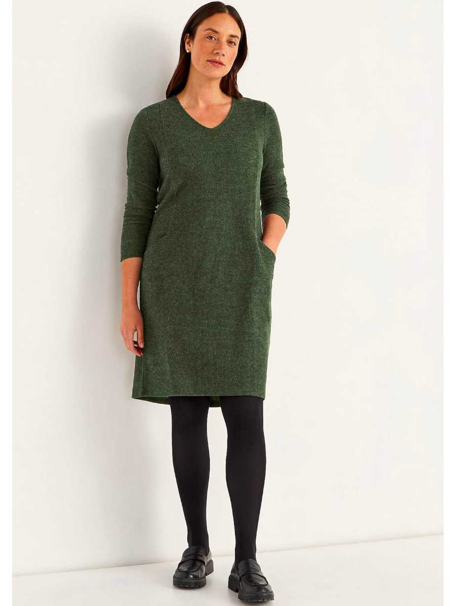 Tunikamekko V-kaulus, vihreä