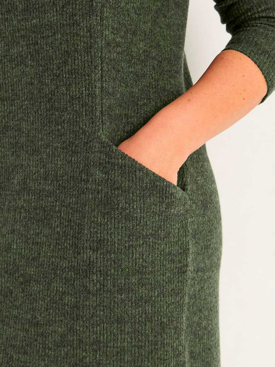 Tunikamekko V-kaulus, vihreä