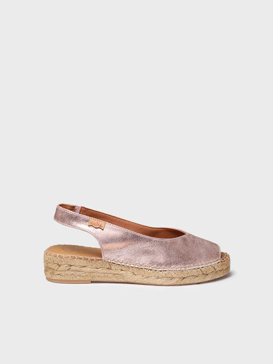 Toni Pons ERICA-AS nahkaiset espadrillot, Nude