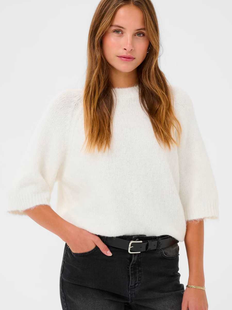 KA Emilie neulepusero, viininpunainen ja valkoinen