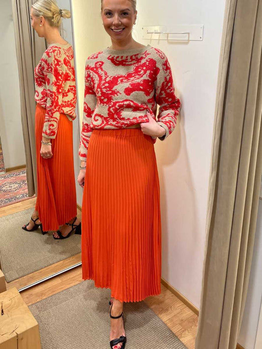 Charline pliseerattu hame, Paprika