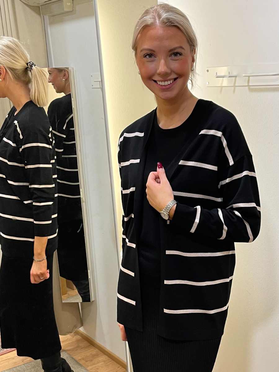 Jensen neuletakki, Raita eri värejä