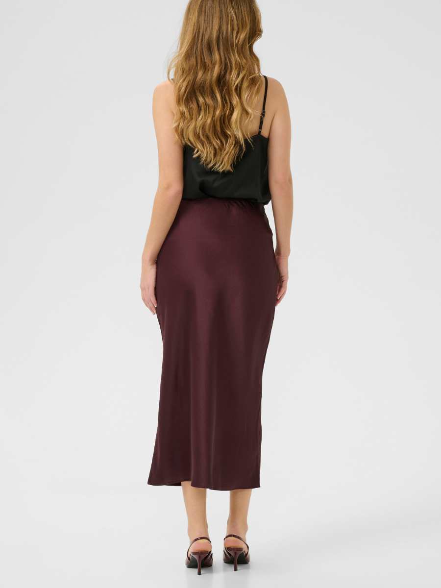 Kaffe Lotte satiinihame, luumu