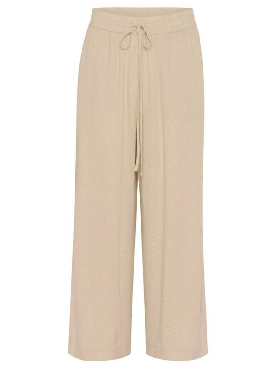 Kaffe Milia viskoosipellavahousut, eri värejä