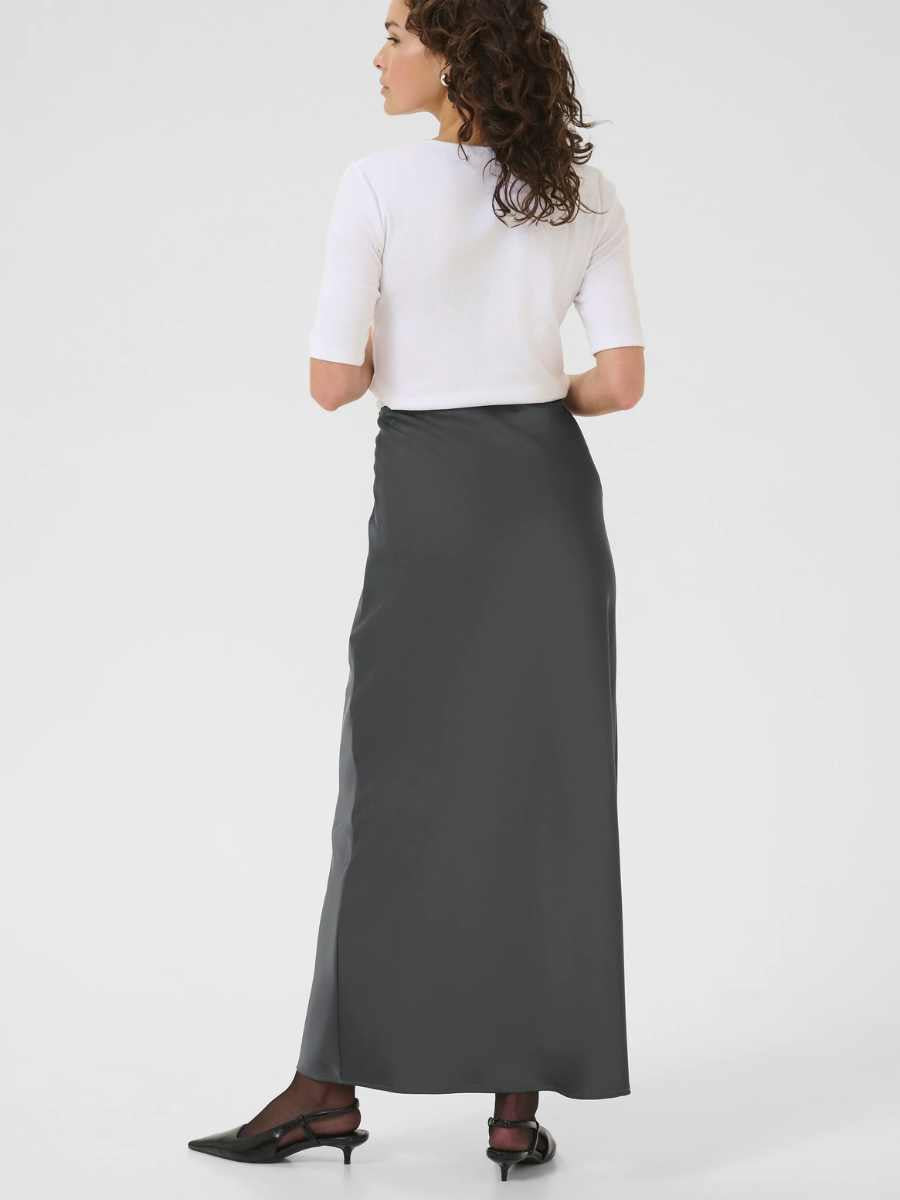 Hill satiinihame, mustanharmaa & viininpunainen