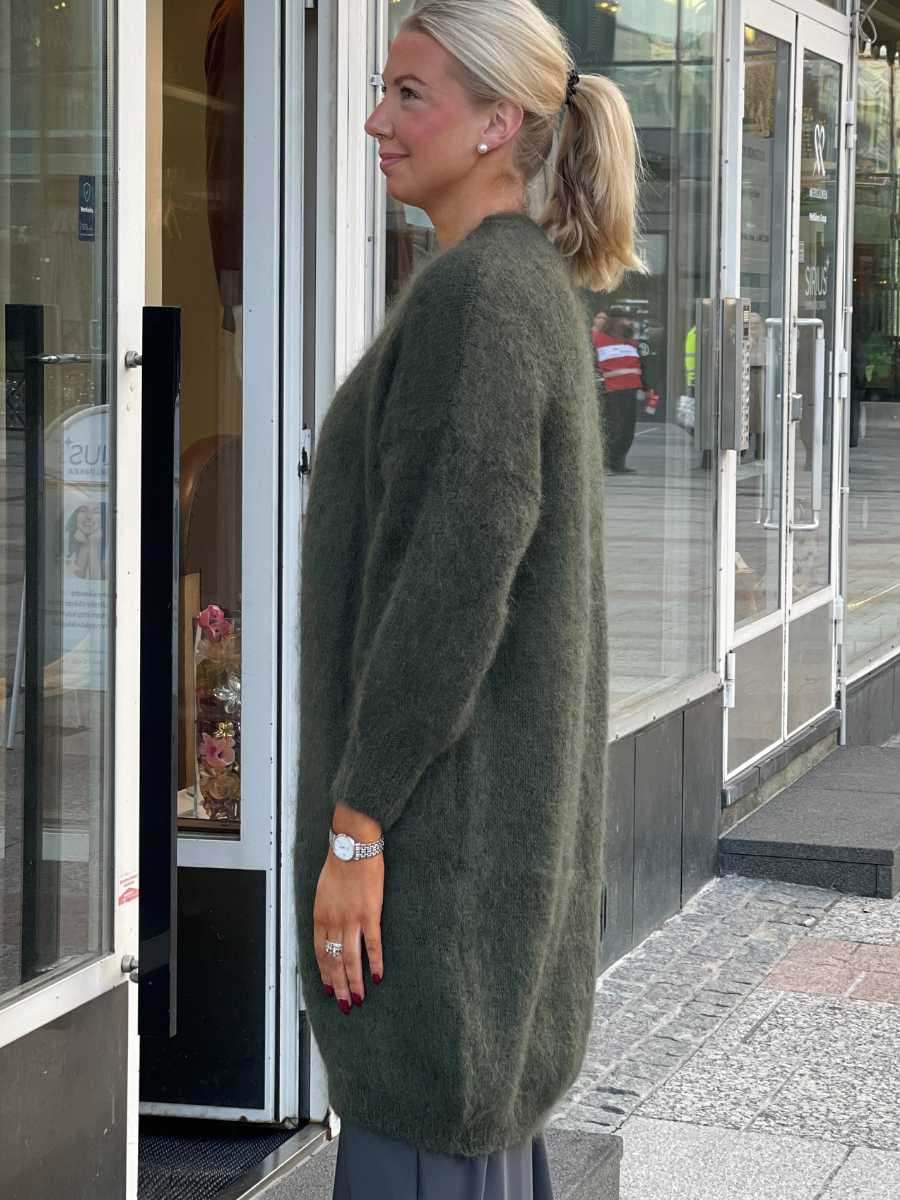 Armi pitkä mohairneuletakki, eri värejä