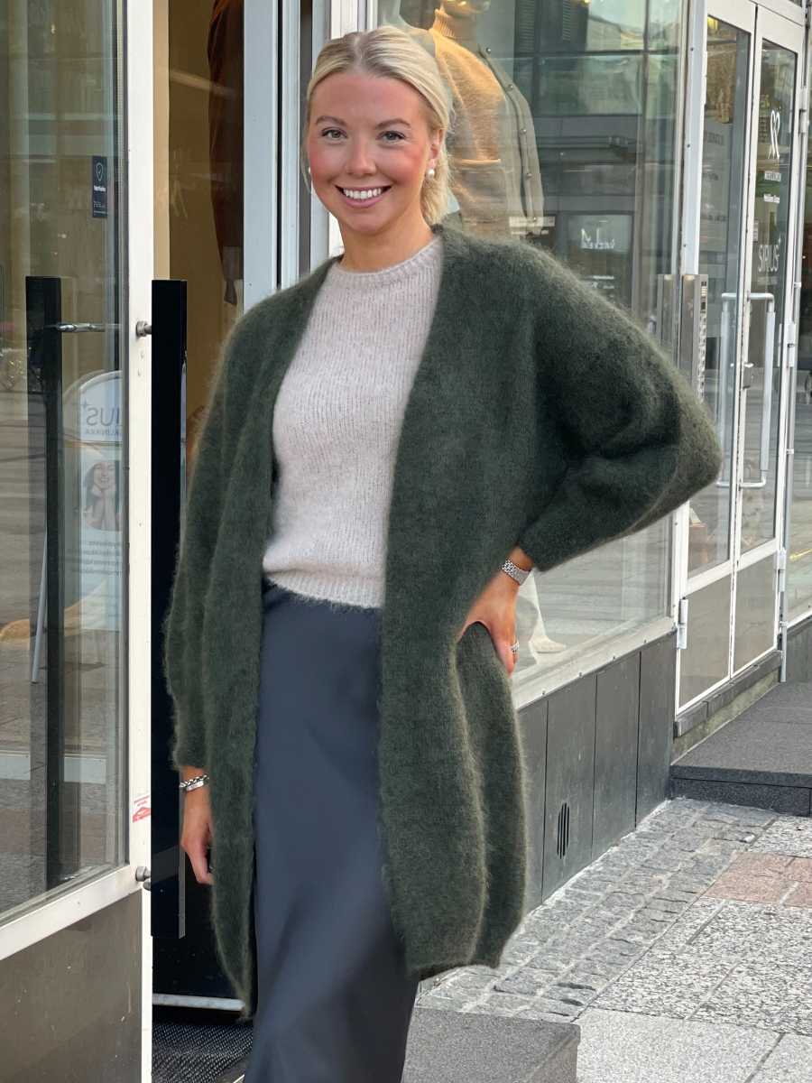 Armi pitkä mohairneuletakki, eri värejä