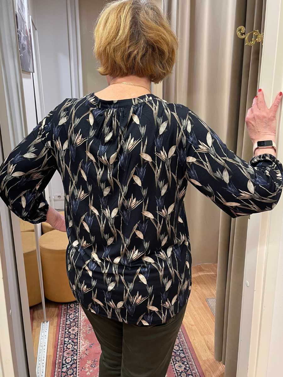 STI Sida trikoopusero, musta ja sininen